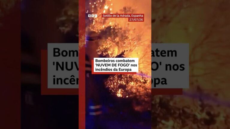 Incêndios florestais em meio a onda de calor na Europa