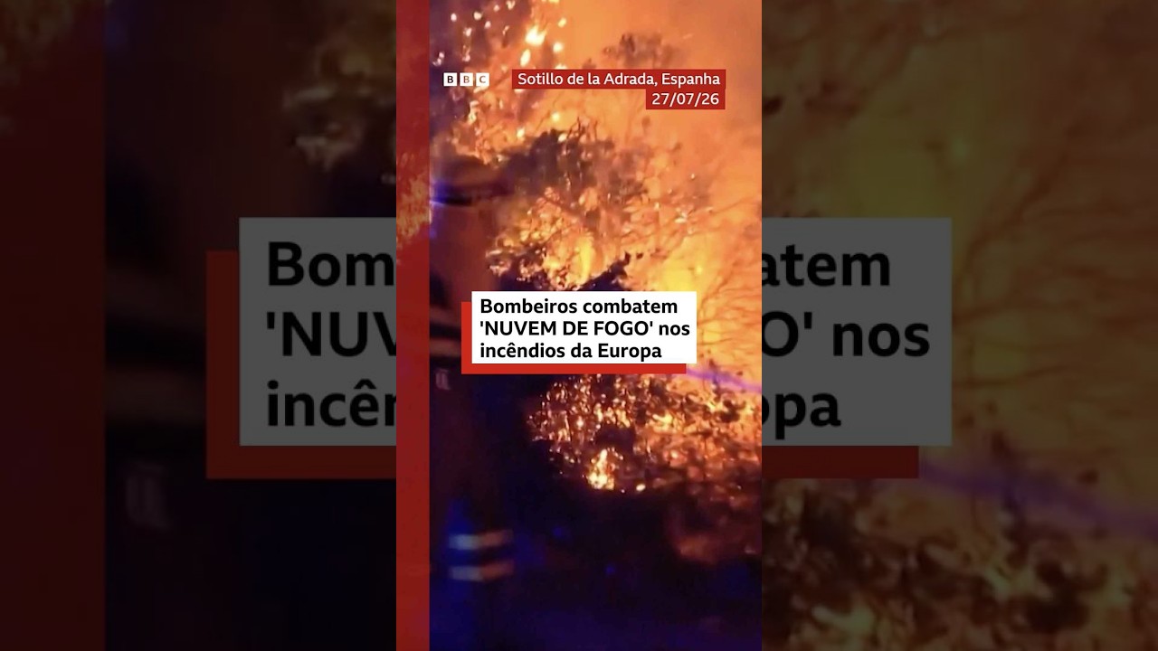 Incêndios florestais em meio a onda de calor na Europa