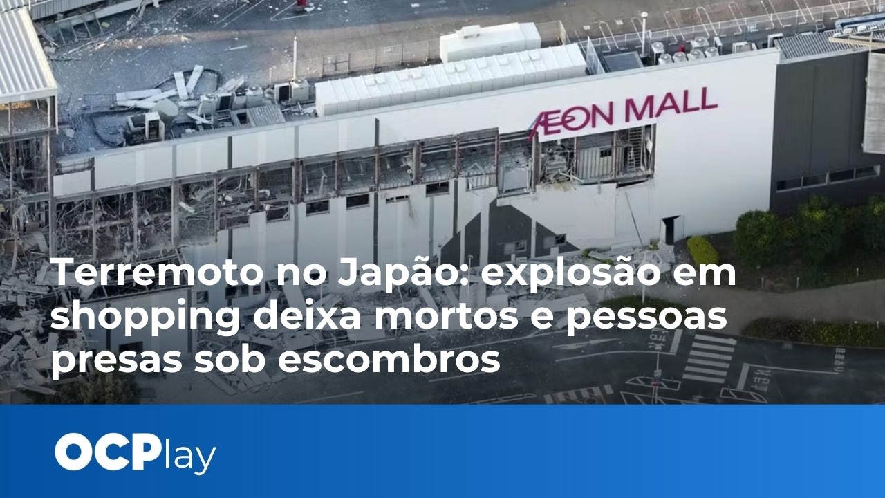 Terremoto no Japão: explosão em shopping deixa mortos e pessoas presas sob escombros