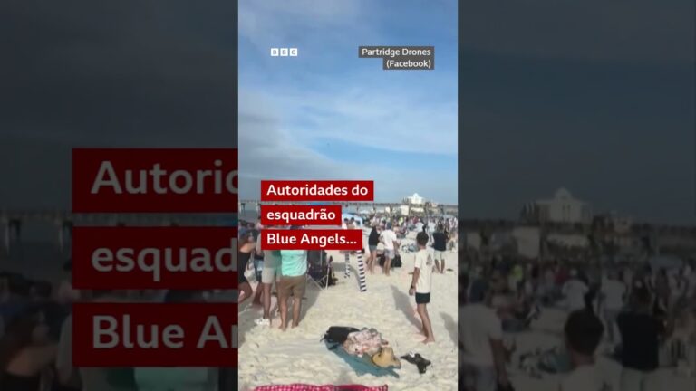 Jato da Marinha dos EUA 'tira fino' de banhistas em praia da Flórida