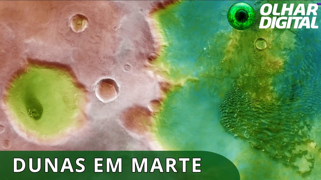 Marte: imagem revela dunas "metálicas" brilhantes na superfície marciana