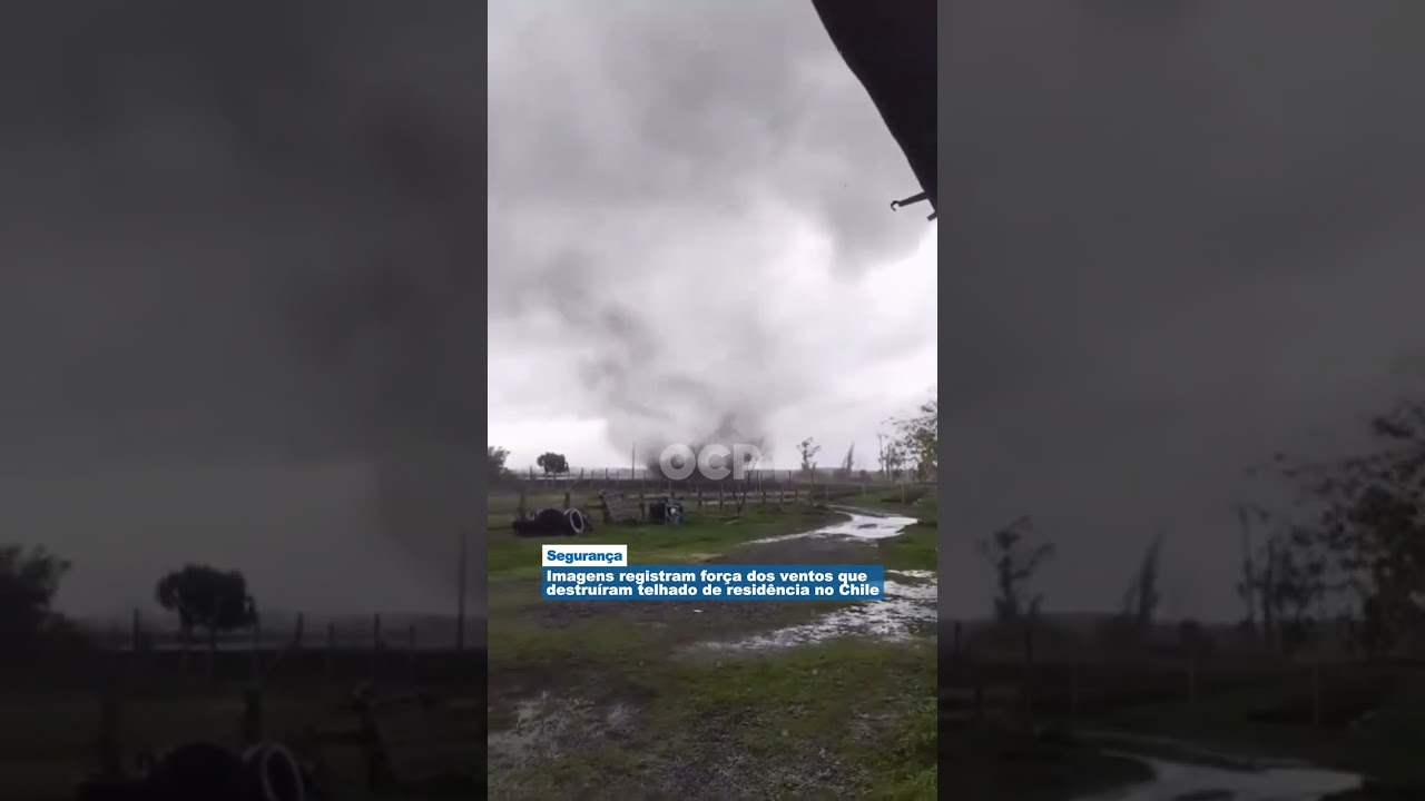 Um fenômeno meteorológico provocou destruição na cidade de Chillán Viejo, no Chile, e impressionou m