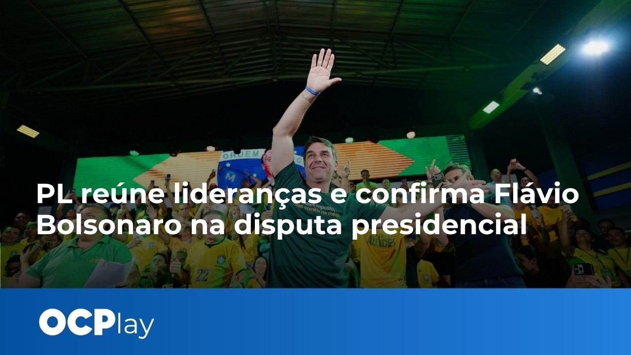 PL reúne lideranças e confirma Flávio Bolsonarona disputa presidencial