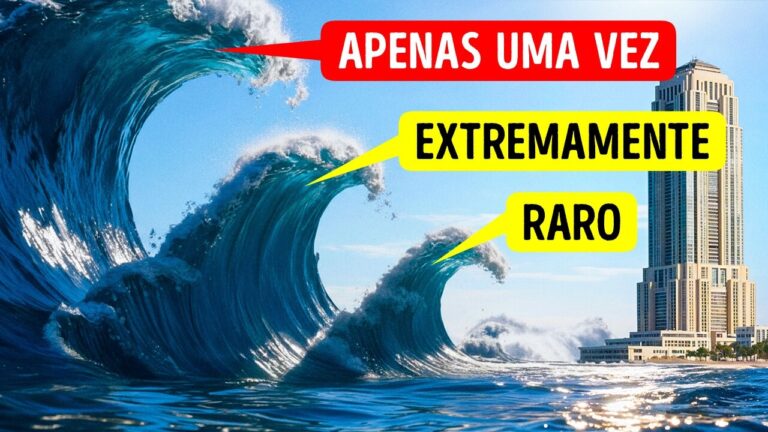 Cientistas registraram uma onda observada apenas uma vez a cada 1.300 anos