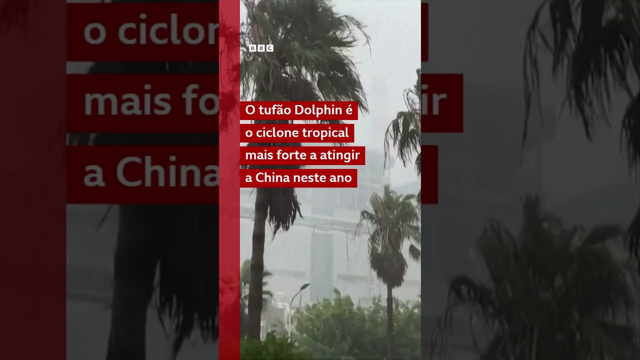 O tufão mais forte a atingir a China em 2026 chegou à costa leste do país com ventos de até 150 km/h