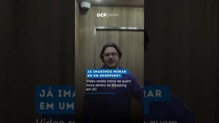 Já imaginou morar em um shopping? Vídeo revela rotina de quem mora dentro de shopping SC