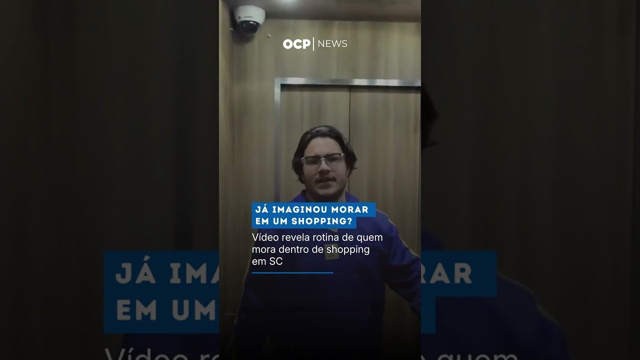 Já imaginou morar em um shopping? Vídeo revela rotina de quem mora dentro de shopping SC