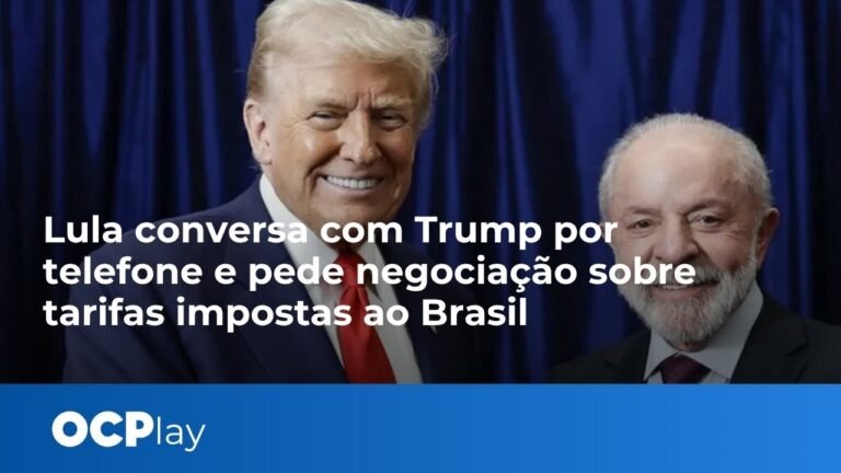 Lula conversa com Trump por telefone e pede negociação sobre tarifas impostas ao Brasil