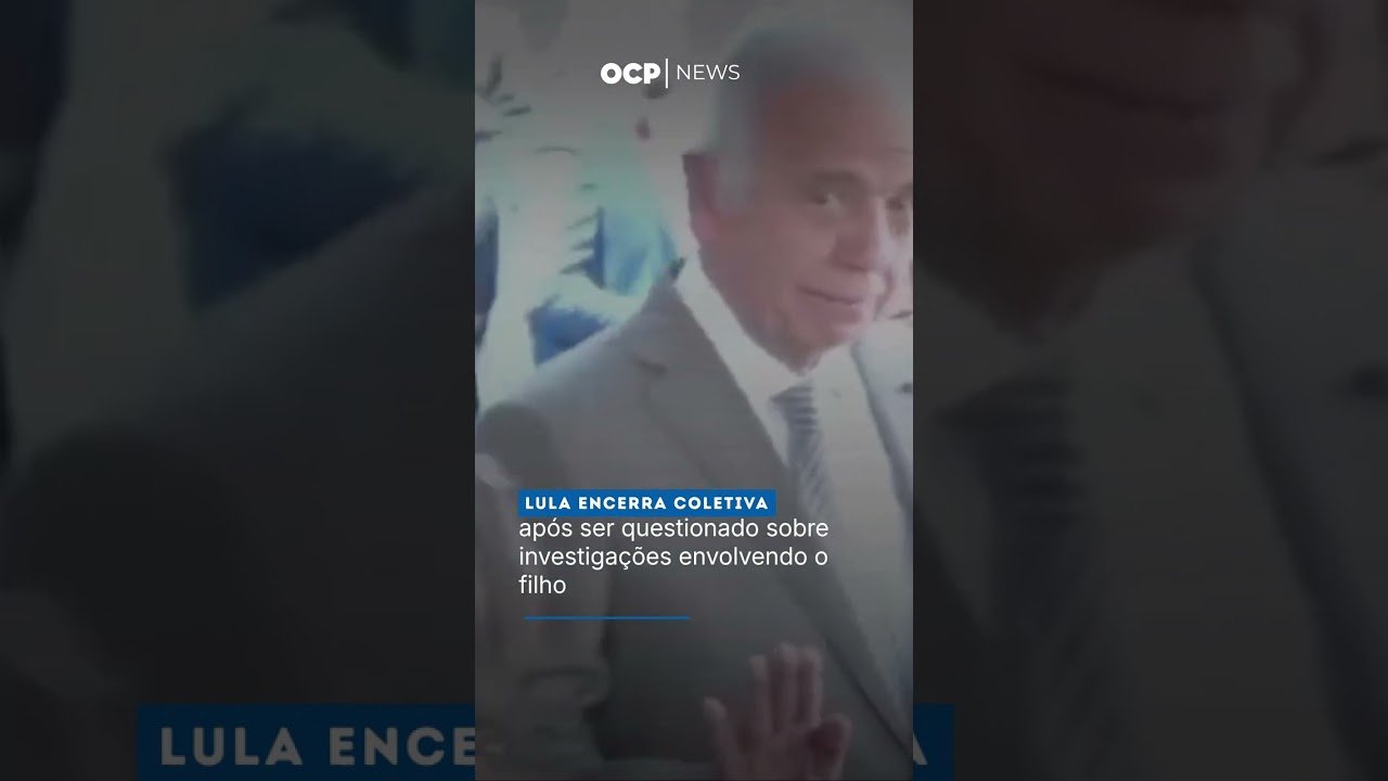 Lula encerra coletiva após ser questionado sobre investigações envolvendo o filho
