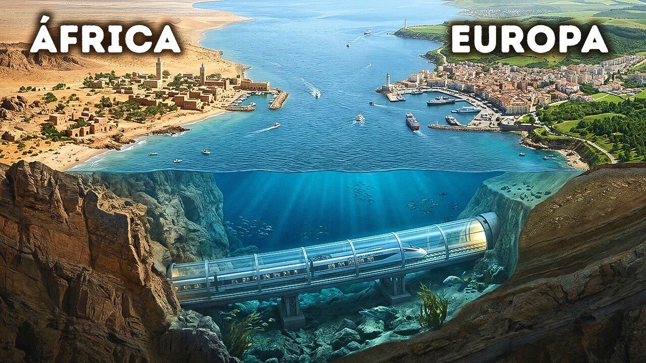 A Europa e a África em breve estarão conectadas por um túnel de 40 quilômetros (25 milhas)