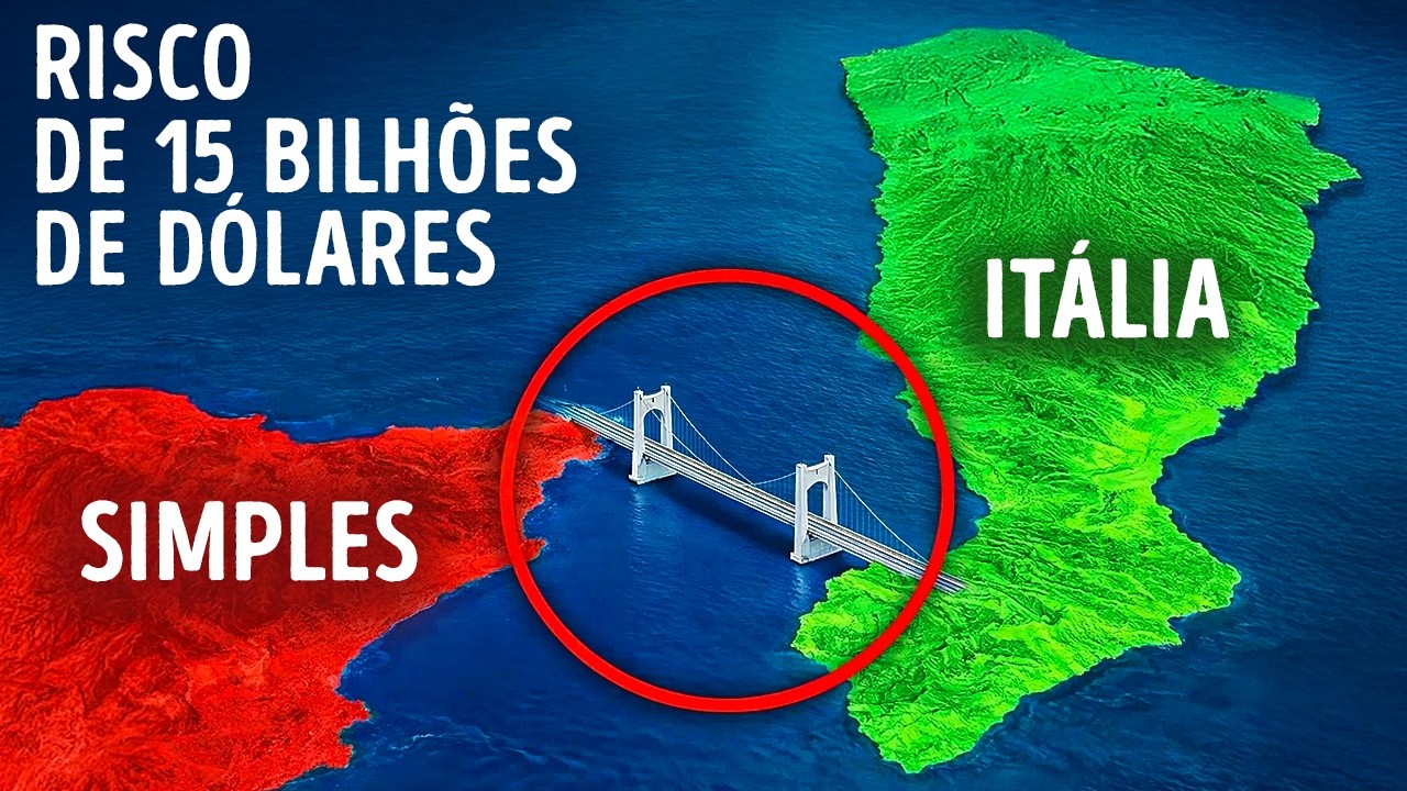A Itália está construindo a ponte suspensa mais arriscada do mundo