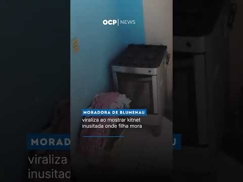 Moradora de Blumenau viraliza ao mostrar kitnet inusitada onde filha mora