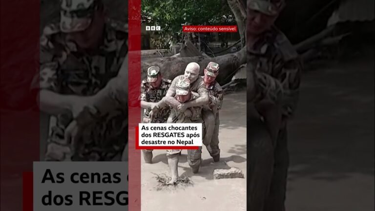 As cenas chocantes dos regastes após desastre no Nepal