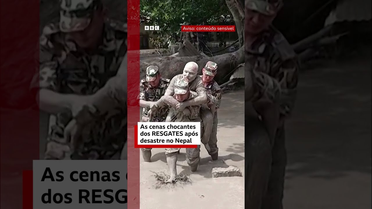 As cenas chocantes dos regastes após desastre no Nepal