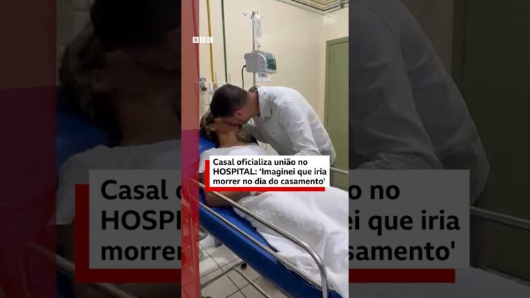 Casal oficializa união no hospital após suspeita de AVC