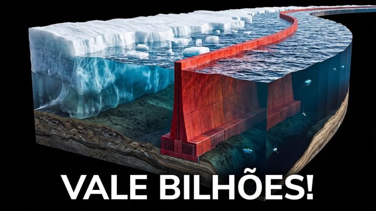 Cientistas decidiram construir um muro subaquático gigante na Antártida para salvar