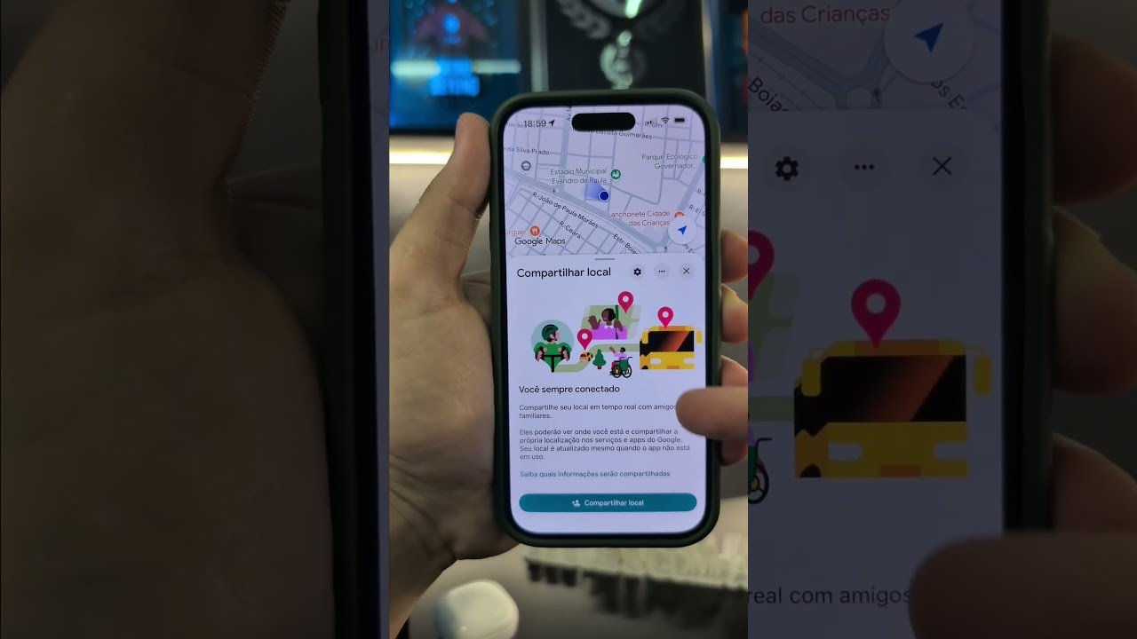 Como compartilhar localização no Google Maps