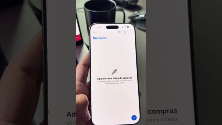 Como organizar listas de mercado no iPhone
