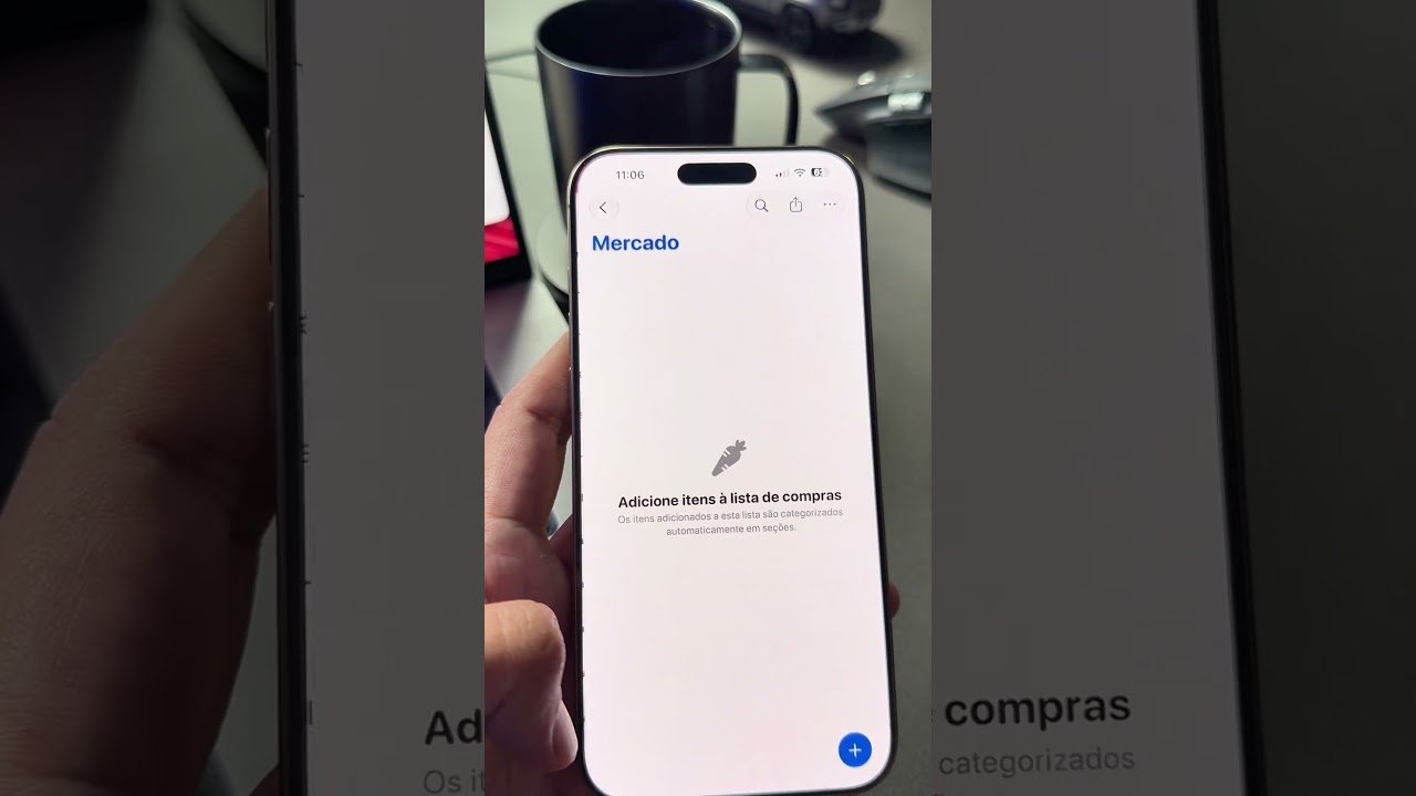 Como organizar listas de mercado no iPhone