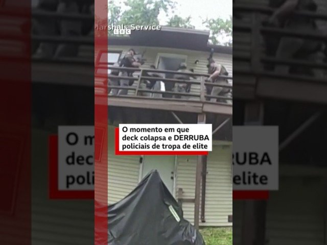 Deck colapsa e derruba policiais de tropa de elite dos EUA