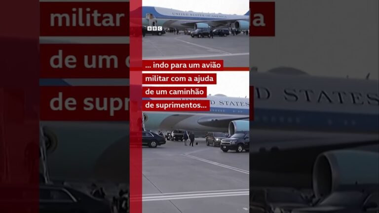 Trump troca de avião em segredo por conta de uma possível ameaça iraniana ao sair de cúpula da Otan