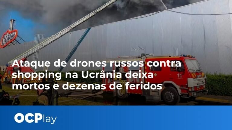 Ataque de drones russos contra shopping na Ucrânia deixa mortos e dezenas de feridos