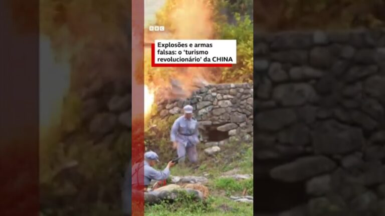 Explosões e armas falsas: o "turismo revolucionário" da China