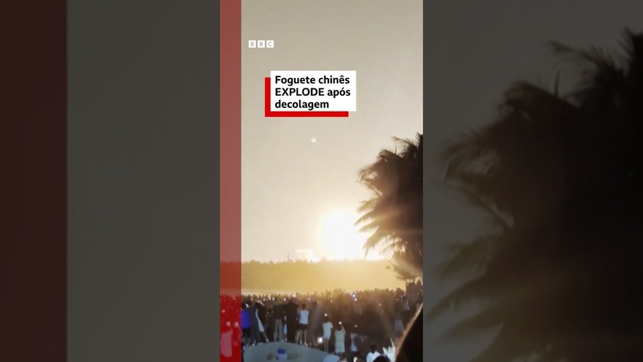 Foguete chinês EXPLODE após decolagem