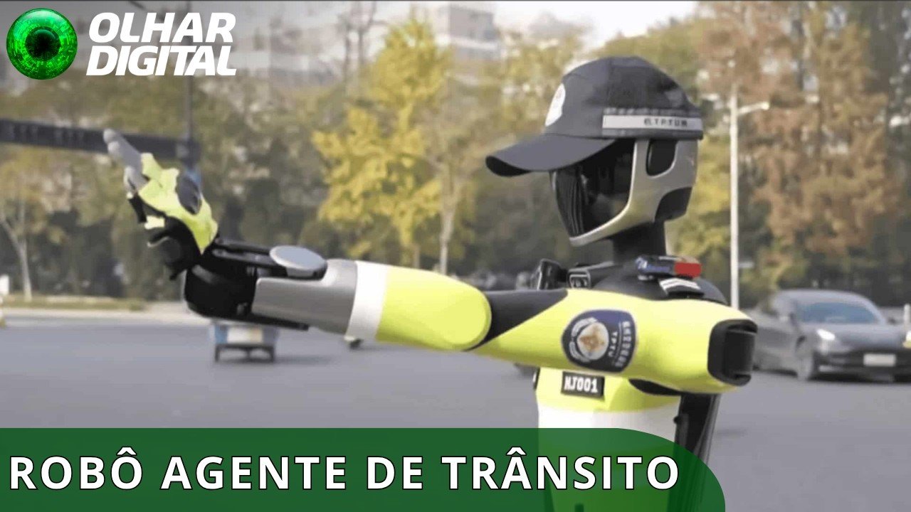 Guardinha robô organiza trânsito e alerta motoristas na China