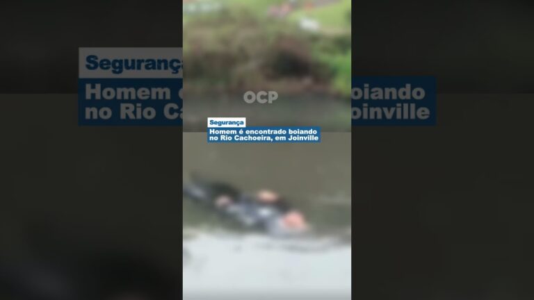 Homem é encontrado boiando no Rio Cachoeira, em Joinville