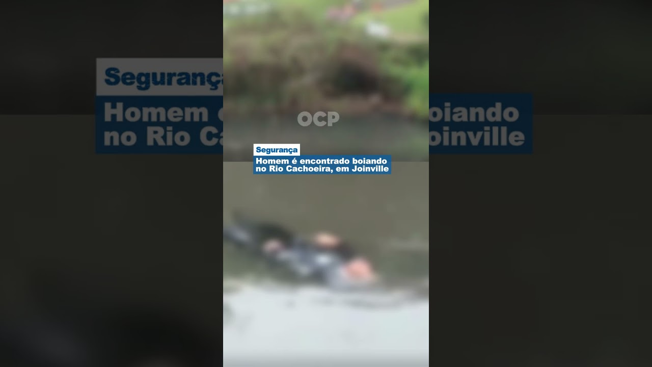 Homem é encontrado boiando no Rio Cachoeira, em Joinville