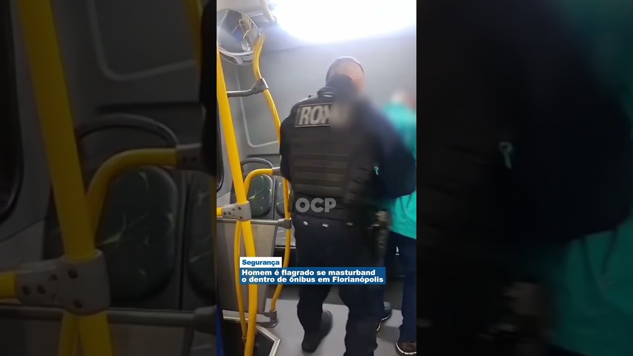 Homem é flagrado se masturbando dentro de ônibus em Florianópolis