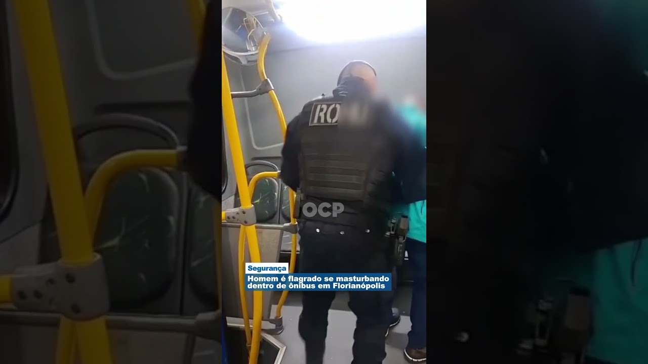 Homem é flagrado se masturbando dentro de ônibus em Florianópolis