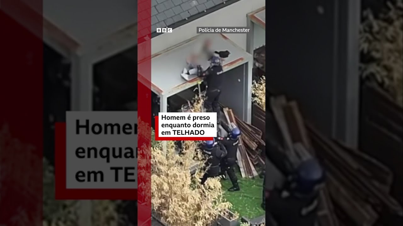 Homem é preso enquanto dormia em telhado