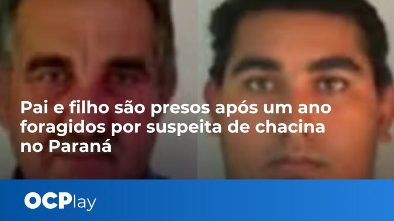 Pai e filho são presos após um ano foragidospor suspeita de chacina no Paraná