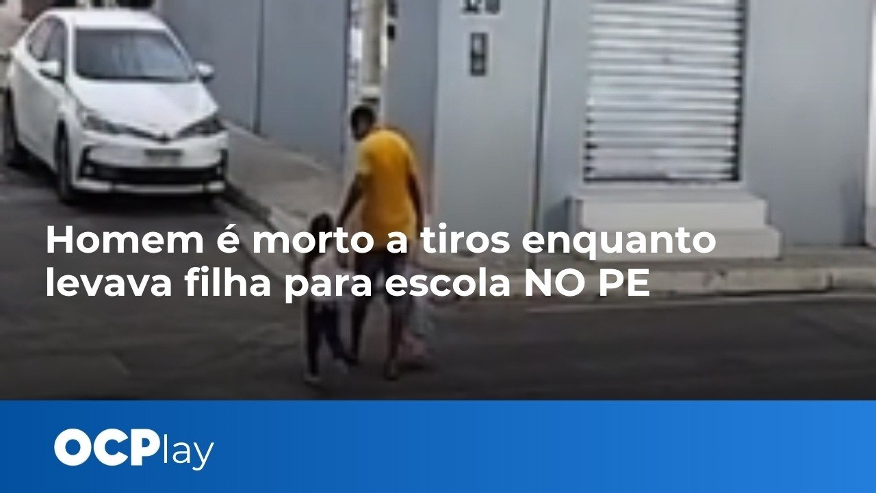 Homem é morto a tiros na frente da filha enquanto a levava para a escola