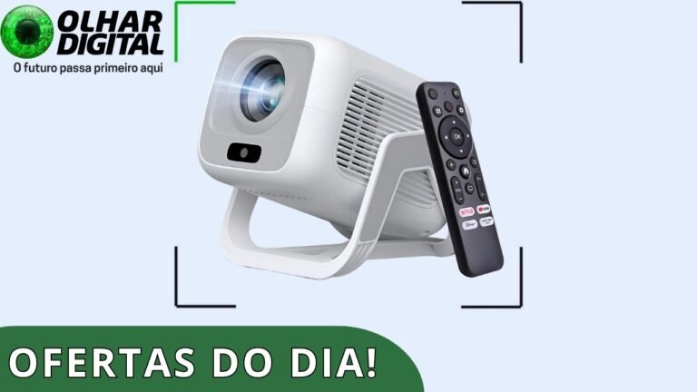 Mini projetor com 60% de desconto e mais promoções