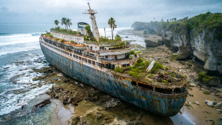 Navio de luxo centenário abandonado é encontrado perto das Bermudas