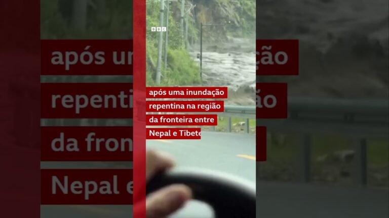 Casa desaba após enchente repentina provocar deslizamento de terra na fronteira entre Nepal e Tibete
