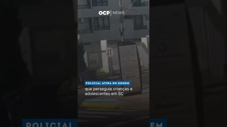 Policial atira em homem que perseguia crianças e adolescentes em SC