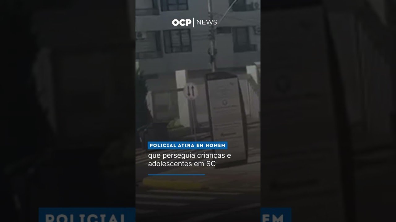 Policial atira em homem que perseguia crianças e adolescentes em SC
