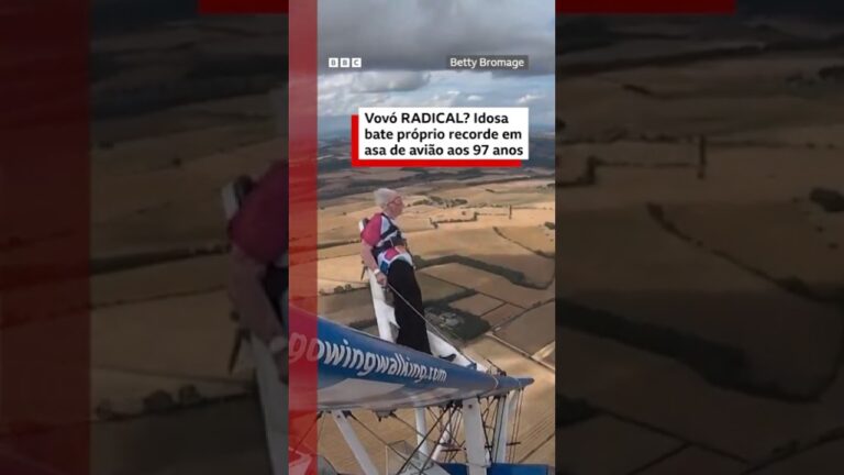 Vovó radical? Idosa de 97 anos bate próprio recorde ao andar em asa de avião