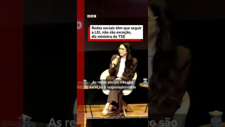 "Redes sociais têm que seguir a LEI, não são exceção", diz ministra do TSE