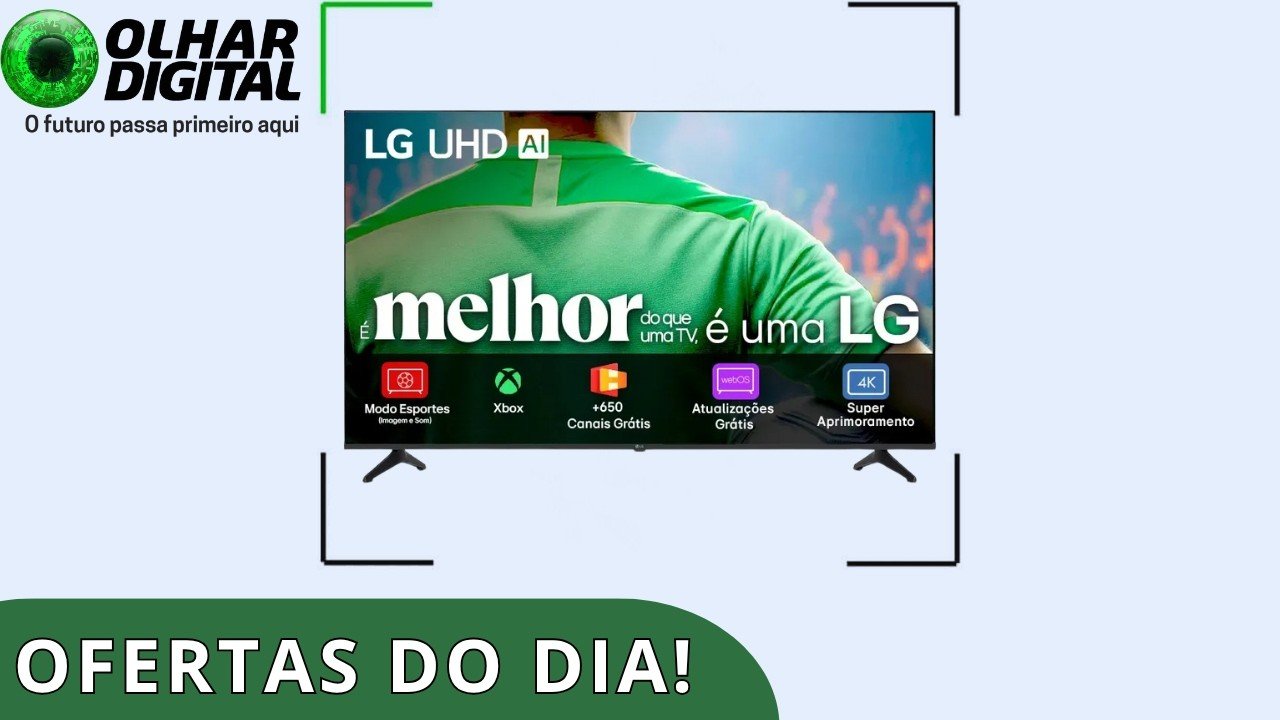 Smart TV com 60% de desconto e mais promoções