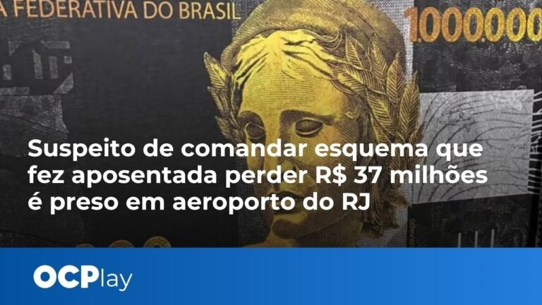 Suspeito de comandar esquema quefez aposentada perder R$ 37 milhõesé preso em aeroporto do RJ