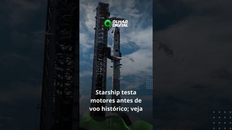 Starship: SpaceX testa motores antes de voo histórico do megafoguete