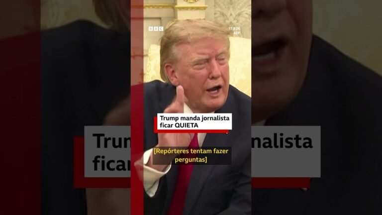 Trump manda jornalista ficar quieta