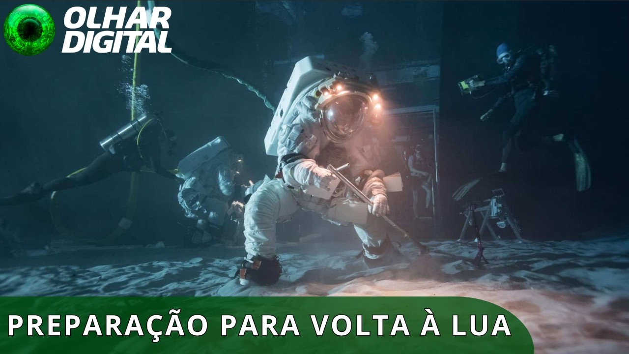 Por que astronautas da NASA estão treinando debaixo d’água para voltar à Lua?