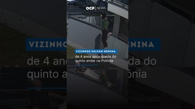 Vizinhos salvam menina de 4 anos após queda do quinto andar na Polônia