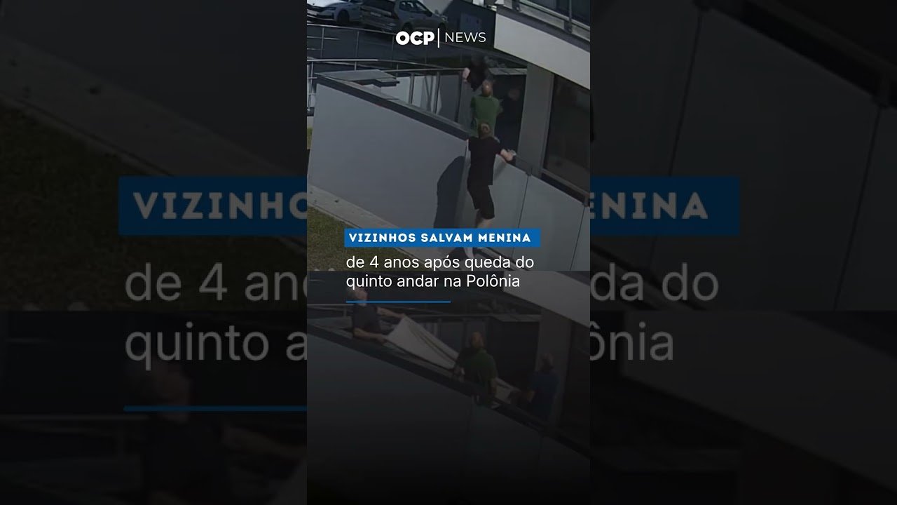 Vizinhos salvam menina de 4 anos após queda do quinto andar na Polônia